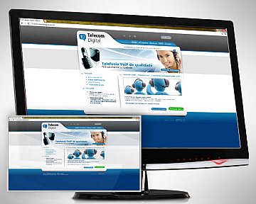Criação e desenvolvimento de site para Telecom Digital
