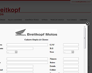 Manutenção do site da Breitkopf Motos