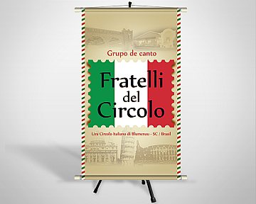 Criação de Banner para Grupo de Canto Fratelli del Circolo - Lira Circolo Italiano di Blumenau