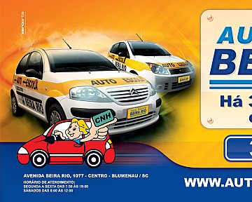 Outdoor Auto Escola Beira Rio institucional 2012 Outdoor Auto Escola Beira Rio institucional 2012