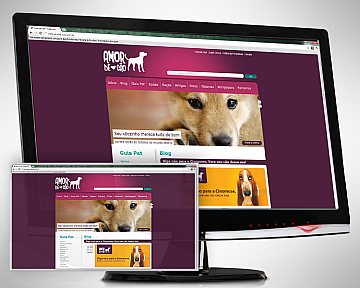 Desenvolvimento de Site para Amor de Cão Desenvolvimento de Site para Amor de Cão