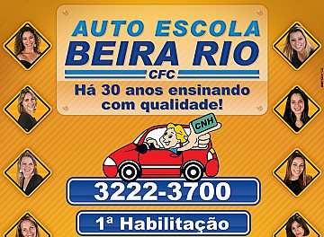 Anúncio da Auto Escola Beira Rio para Guia Fácil 2009