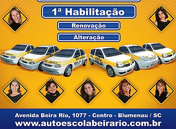 Anúncio da Auto Escola Beira Rio para Guia Fácil 2009