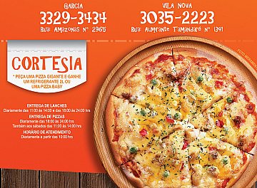 Anúncio do Banga Dunga Pizzas e Lanches para Guia Fácil 2010