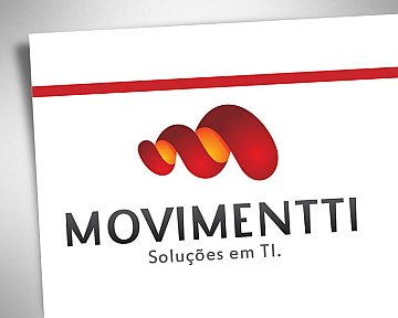 Criação de papelaria para Movimentti Soluções em TI
