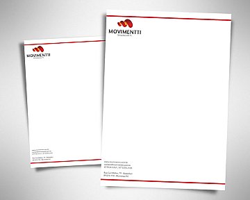Criação de papelaria para Movimentti Soluções em TI
