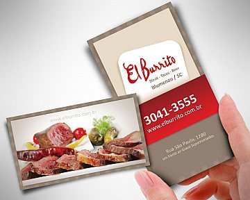 Cartão de Visita para El Burrito