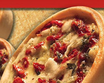 Display de mesa para restaurante El Burrito (Quiche e Salada)