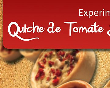 Display de mesa para restaurante El Burrito (Quiche e Salada)