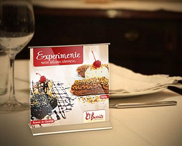 Display de mesa para restaurante El Burrito (Sobremesas)