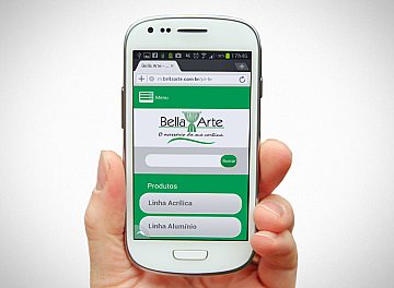 Desenvolvimento de site Mobile para Bella Arte Desenvolvimento de site Mobile para Bella Arte