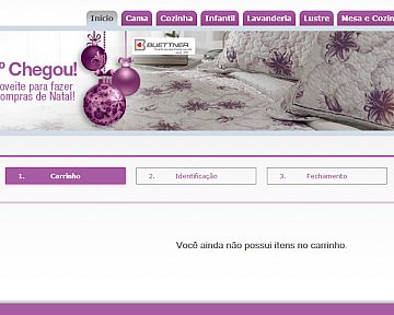 Criação de layout para o site da Bella Casa Shop