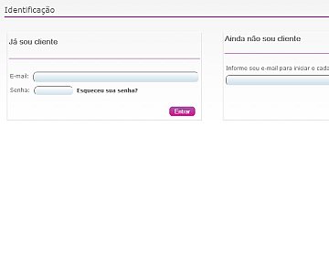 Criação de layout para o site da Bella Casa Shop