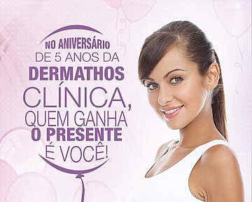 Criação de e-mail marketing promocional para Dermathos Clínica - Aniversário de 5 anos Criação de e-mail marketing promocional para Dermathos Clínica - Aniversário de 5 anos