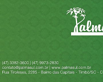 Criação de Cartão de Visita para Palmasul Conservas