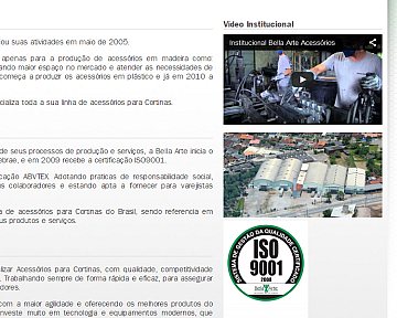 Criação e desenvolvimento de site com design responsivo para Bella Arte Criação e desenvolvimento de site com design responsivo para Bella Arte