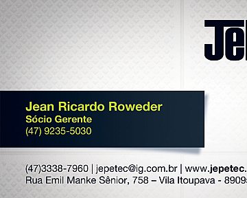 Criação de Cartão de Visita para Jepetec