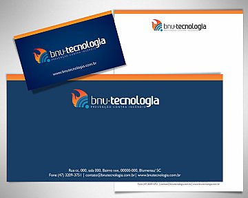 Criação de papelaria para Bnu Tecnologia