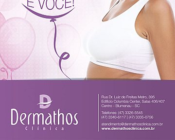 Criação de flyer promocional para Dermathos Clínica - Aniversário de 5 anos Criação de flyer promocional para Dermathos Clínica - Aniversário de 5 anos