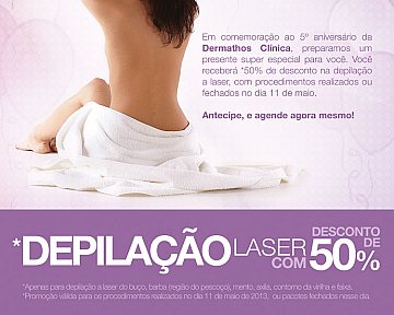 Criação de flyer promocional para Dermathos Clínica - Aniversário de 5 anos Criação de flyer promocional para Dermathos Clínica - Aniversário de 5 anos