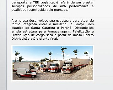 Criação de folder para Ter Logística Criação de folder para Ter Logística