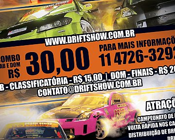 Criação de Flyer para equipe Drift Show