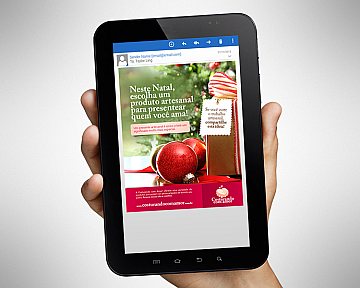 Criação de E-mail Marketing para Costurando com Amor Artesanatos - Tema Natalino