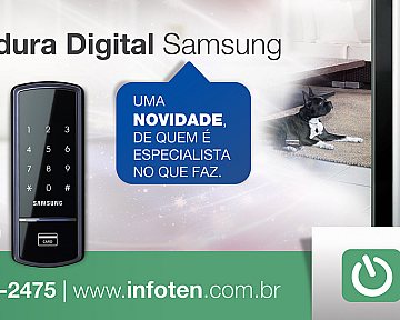 Criação de font light para Infoten Soluções - Fechadura Digital da Samsung Criação de font light para Infoten Soluções - Fechadura Digital da Samsung