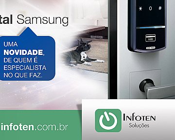Criação de font light para Infoten Soluções - Fechadura Digital da Samsung Criação de font light para Infoten Soluções - Fechadura Digital da Samsung