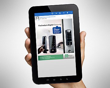 Criação de e-mail marketing para Infoten Soluções - Fechadura Digital da Samsung Criação de e-mail marketing para Infoten Soluções - Fechadura Digital da Samsung