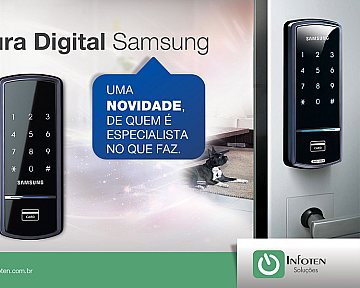 Criação de anúncio para facebook, para Infoten Soluções - Fechadura Digital Samsung