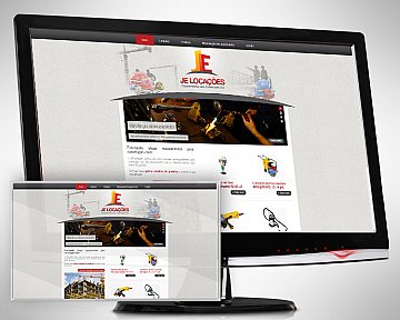Criação e desenvolvimento de site para JE Locações