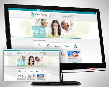 Criação e desenvolvimento de site para Tobias Torres - Otorrinolaringologia