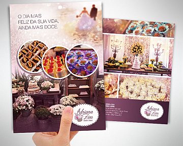 Criação de flyer para Adriana Zim Doces Finos Criação de flyer para Adriana Zim Doces Finos