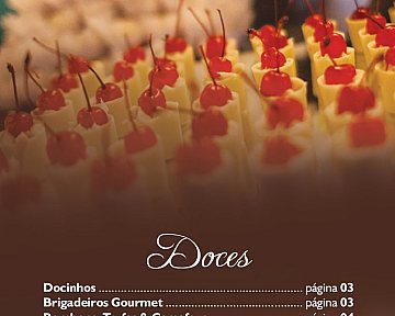 Criação de cardápio para Adriana Zim Doces Finos
