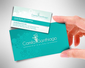 Criação de papelaria para Camila Santhiago Psicologia