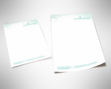 Criação de papelaria para Camila Santhiago Psicologia