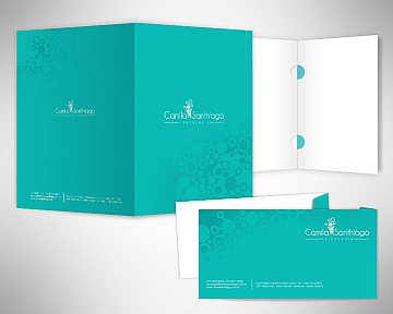 Criação de papelaria para Camila Santhiago Psicologia