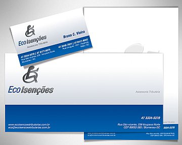 Criação de papelaria para Eco Isenções
