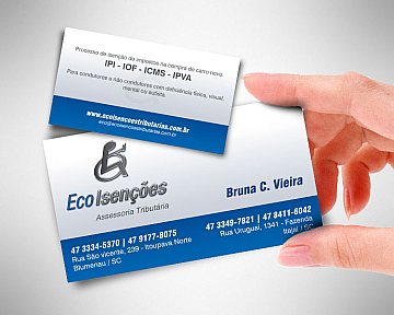 Criação de papelaria para Eco Isenções