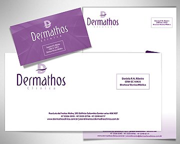 Criação de papelaria para Dermathos
