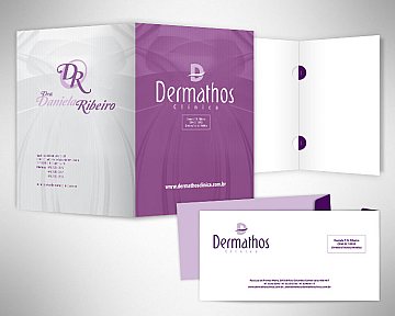 Criação de papelaria para Dermathos