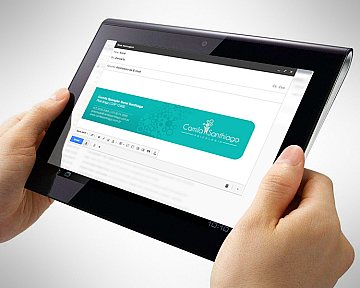 Criação de assinatura de e-mail para Camila Santhiago Criação de assinatura de e-mail para Camila Santhiago