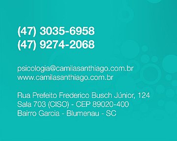 Cartão de Agendamento para Camila Santhiago Psicologia Cartão de Agendamento para Camila Santhiago Psicologia
