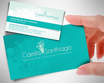 Criação de Cartão de Visita para Camila Santhiago Psicologia Criação de Cartão de Visita para Camila Santhiago Psicologia