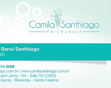 Criação de Cartão de Visita para Camila Santhiago Psicologia