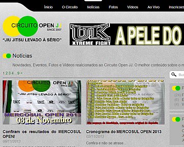 Desenvolvimento de Site para Circuito Open JJ