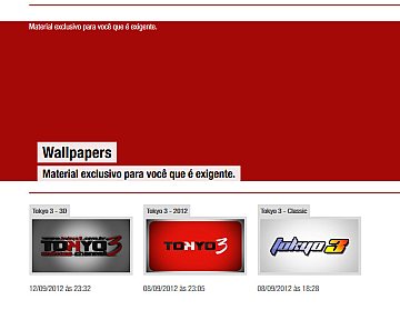 Desenvolvimento de novo site para Tokyo 3 - Canal de Animes Desenvolvimento de novo site para Tokyo 3 - Canal de Animes