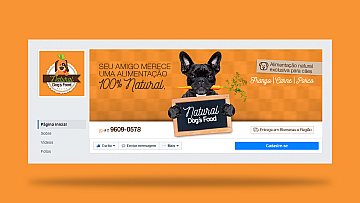 Criação de Coverpage para Natural Dog's Food Criação de Coverpage para Natural Dog's Food