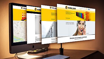 Criação e desenvolvimento de site para Global Light Criação e desenvolvimento de site para Global Light